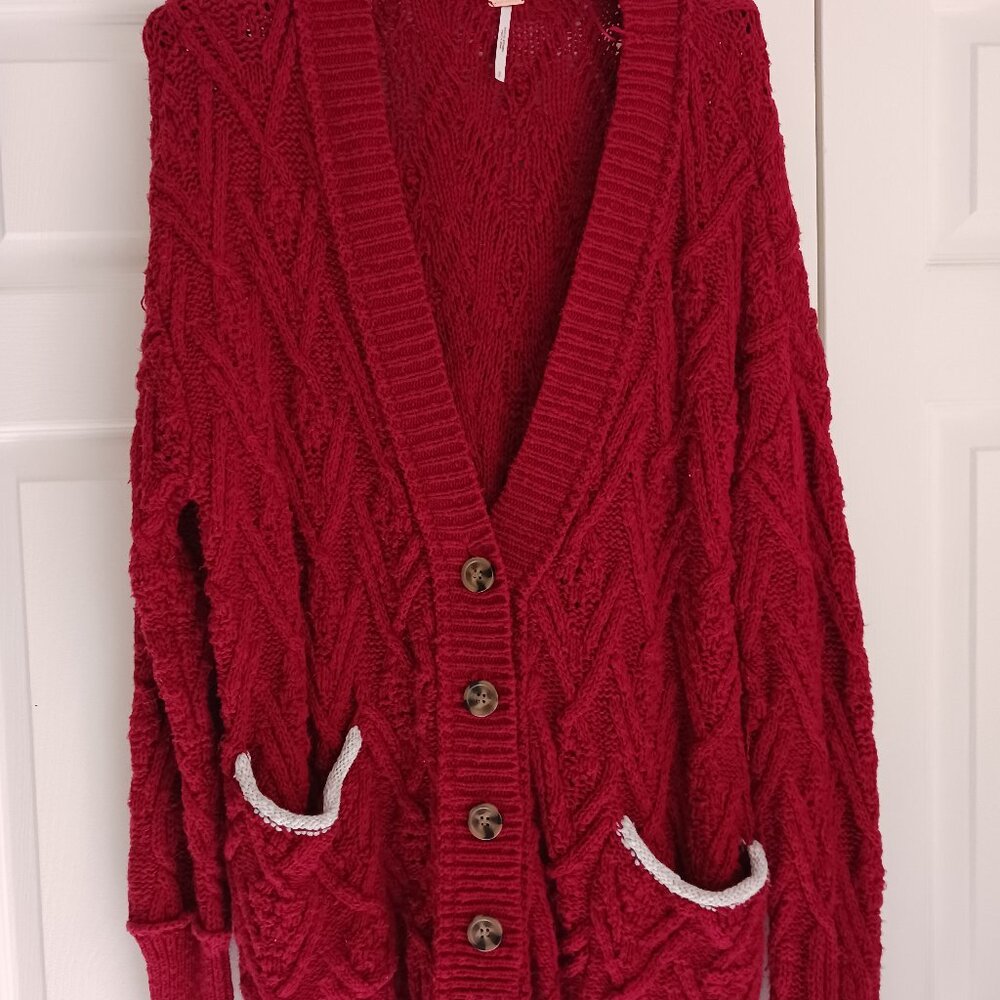 Free People Montana Cable Cardi